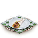 Chips Cheese Lamb Doner Wrap 